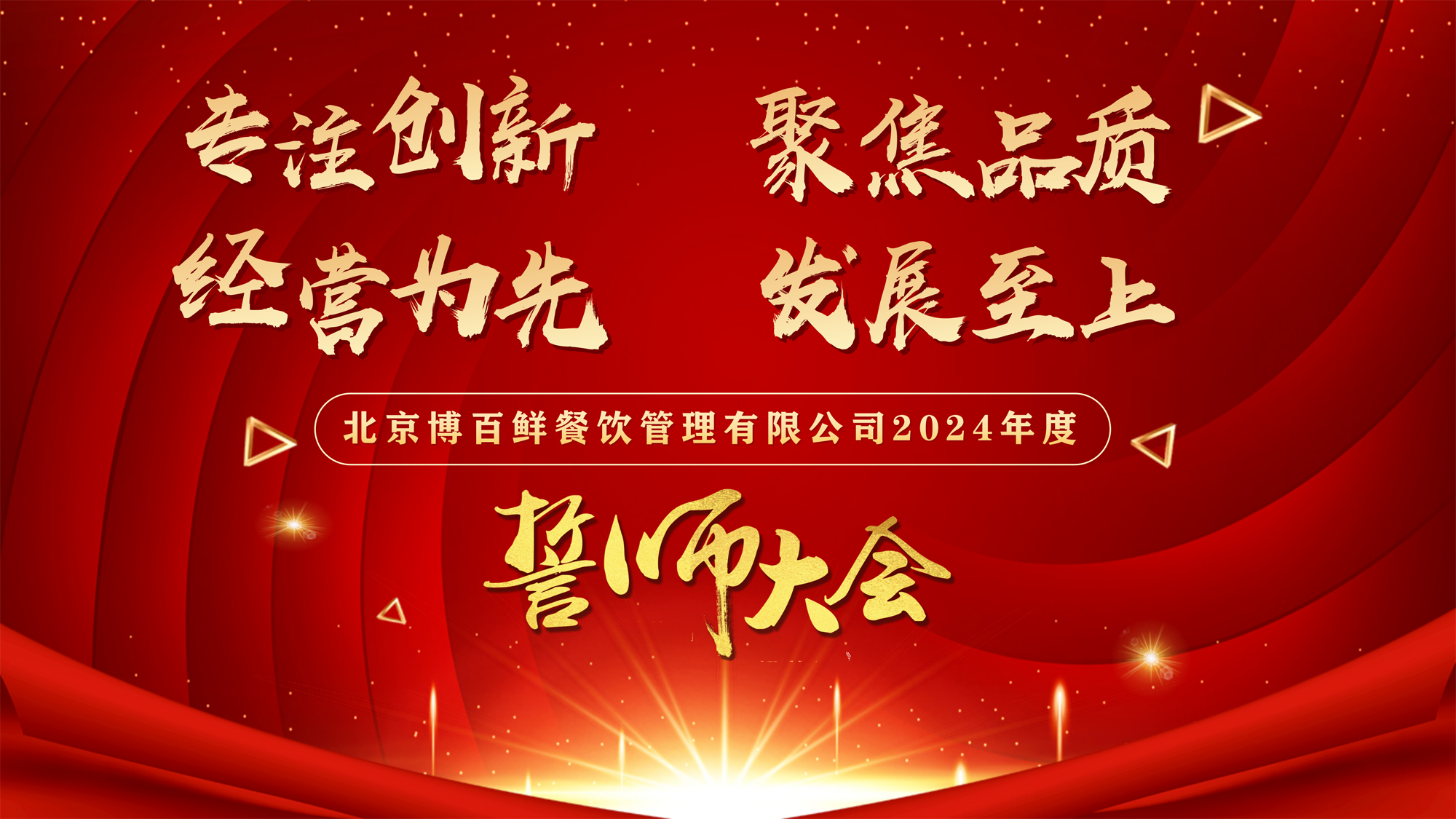 “專(zhuān)注創(chuàng)新·聚焦品質(zhì)·經(jīng)營(yíng)為先·發(fā)展至上”——北京博百鮮餐飲管理有限公司2024年度誓師大會(huì)在京圓滿(mǎn)舉行！??！